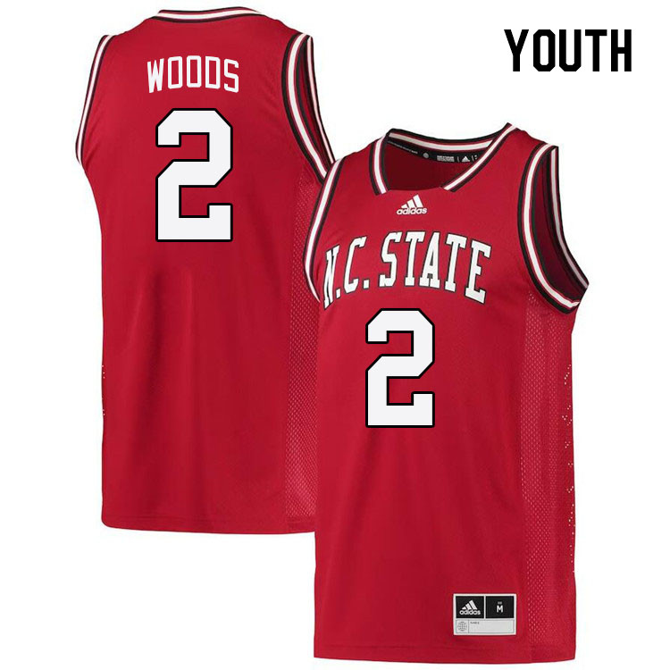 Youth #2 Kam Woods NC State Wolfpack College Basketball Jerseys Stitched Sale-Retro - Click Image to Close
